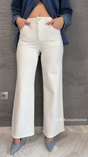 Παντελονα τζιν Push up-λευκό