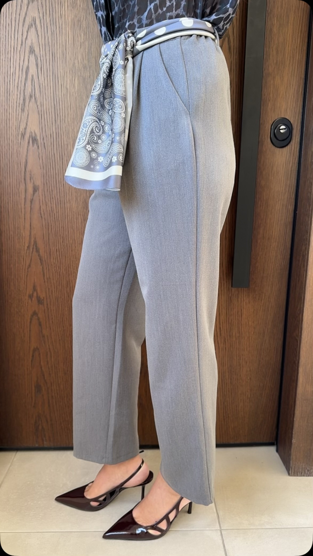 Παντελόνι γραφείου- Γκρι