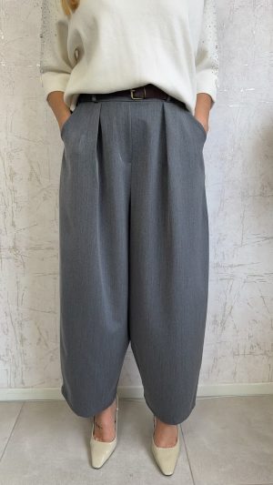 Παντελόνι ζιπ-Γκρι