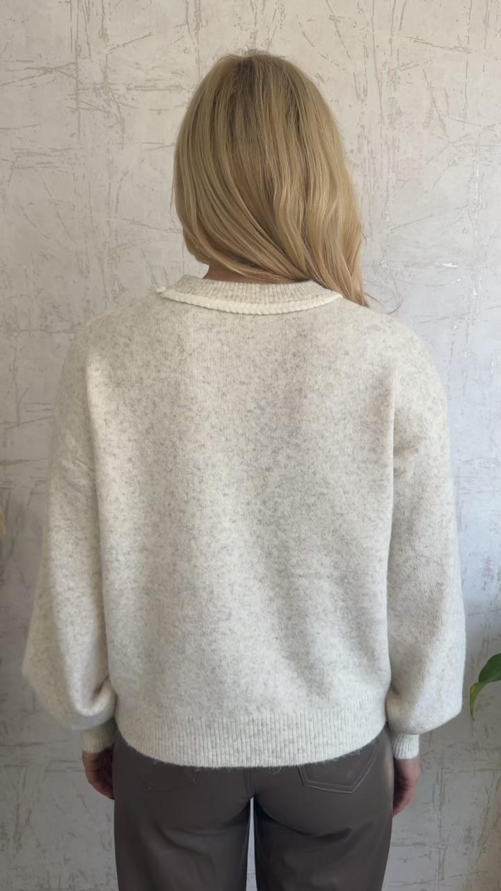 Μπλούζα με τσέπες-Εκρου