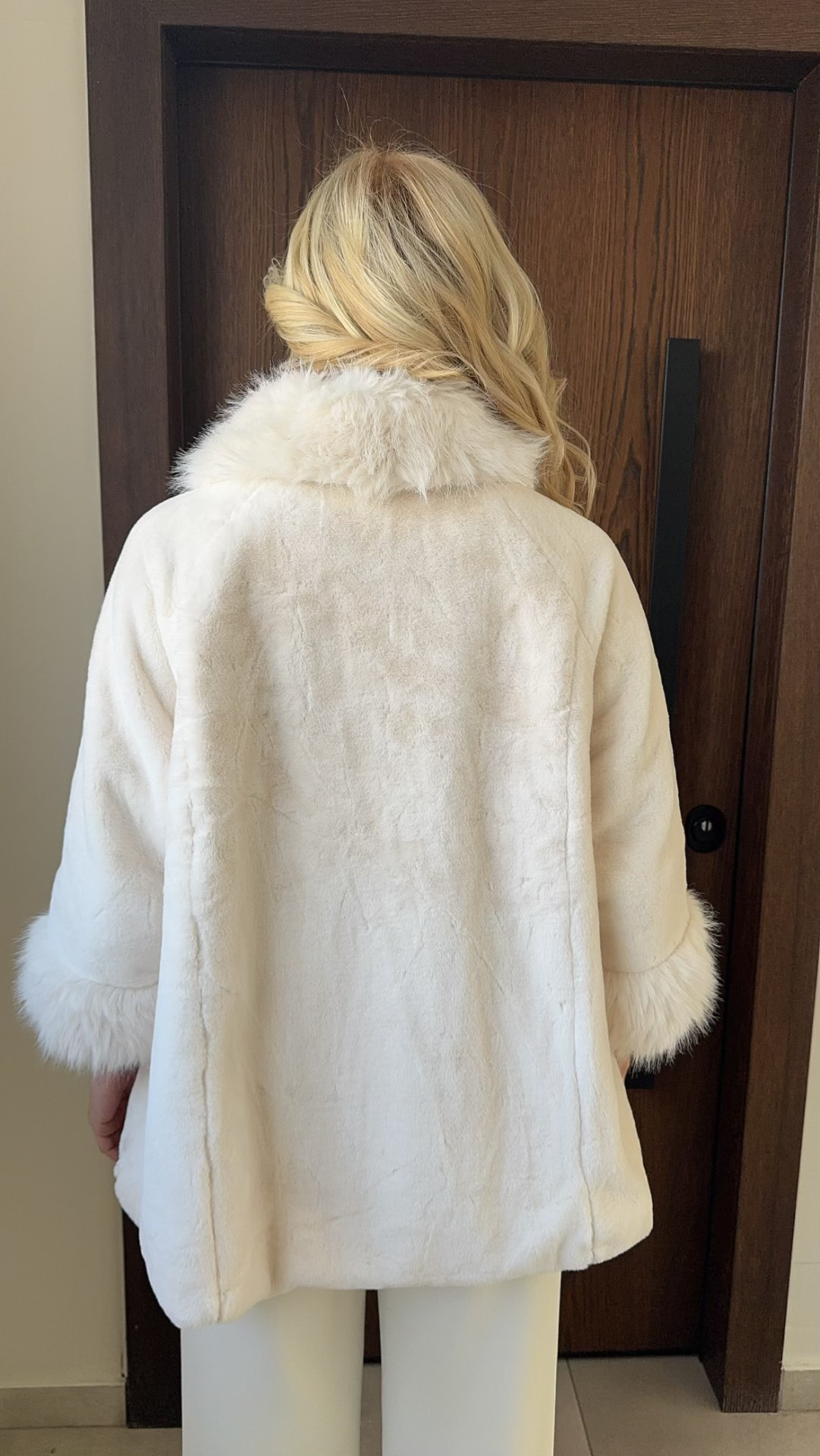 Hanover Faux Fur-Εκρου