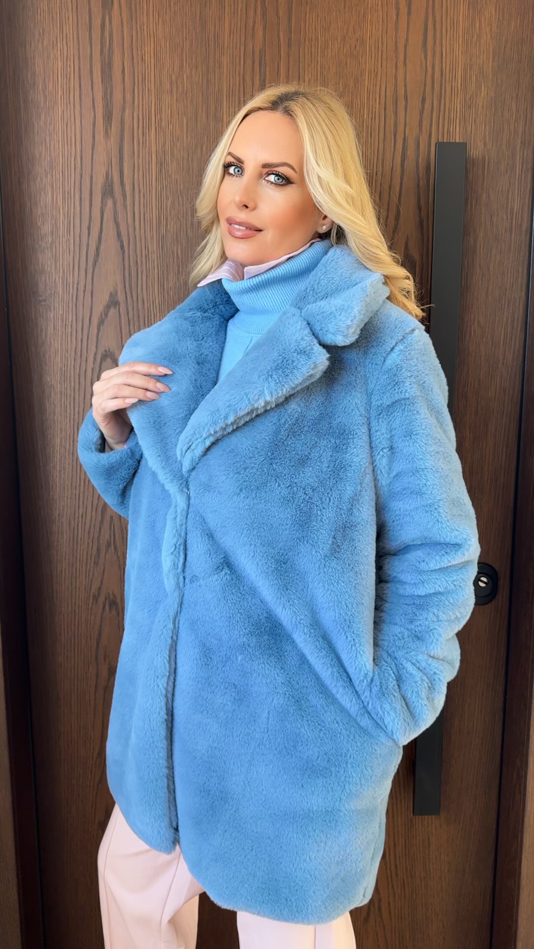 Οικολογική γούνα - Γαλαζιο