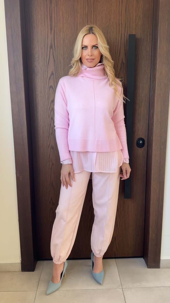 Μπλούζα ζιβάγκο- Ροζ